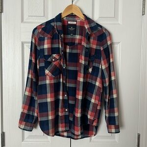 American Eagle plaid button up